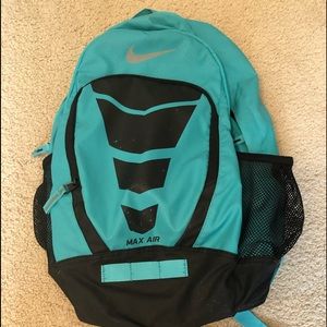 Blue and Black Nike Air Backpack